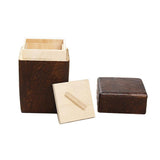 Maxbell 3x Wood Tea Storage Box Organizer Container Wood Tea Caddy Container Holder