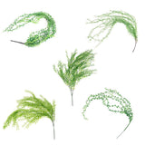 Maxbell Artificial Flower String of Pearls Wicker Wall Hanging Succulents Plants B