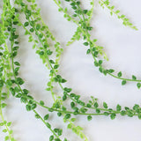 Maxbell Artificial Flower String of Pearls Wicker Wall Hanging Succulents Plants B