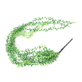 Maxbell Artificial Flower String of Pearls Wicker Wall Hanging Succulents Plants B