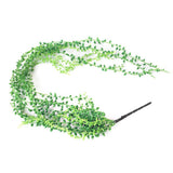 Maxbell Artificial Flower String of Pearls Wicker Wall Hanging Succulents Plants B
