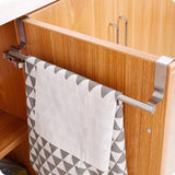 Maxbell 2Pcs Towel Rail Bar Holder Kitchen Over the Door Cabinet Storage Hanger Hook