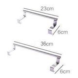Maxbell 2Pcs Towel Rail Bar Holder Kitchen Over the Door Cabinet Storage Hanger Hook