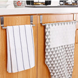 Maxbell 2Pcs Towel Rail Bar Holder Kitchen Over the Door Cabinet Storage Hanger Hook