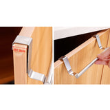 Maxbell 2Pcs Towel Rail Bar Holder Kitchen Over the Door Cabinet Storage Hanger Hook