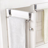 Maxbell 2Pcs Towel Rail Bar Holder Kitchen Over the Door Cabinet Storage Hanger Hook
