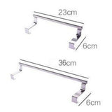 Maxbell 2Pcs Towel Rail Bar Holder Kitchen Over the Door Cabinet Storage Hanger Hook