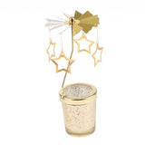 Maxbell Romantic Rotating Candle Holder Stand   Tealight Candlestick Star