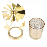 Maxbell 2PCS Romantic Rotating Candle Holder Stand   Tealight Candlesticks