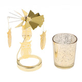 Maxbell Romantic Rotating Candle Holder Stand   Tealight Candlestick Owl