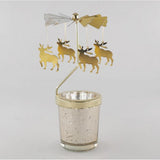 Maxbell 2PCS Romantic Rotating Candle Holder Stand   Tealight Candlesticks