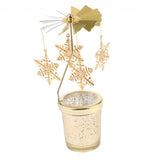 Maxbell 2PCS Romantic Rotating Candle Holder Stand   Tealight Candlesticks