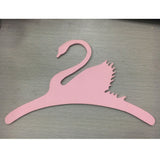 Maxbell 4x Sweet Swan Wooden Coat Clothes Hanger Baby Kids Room Nursery Decor Pink