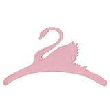Maxbell 4x Sweet Swan Wooden Coat Clothes Hanger Baby Kids Room Nursery Decor Pink