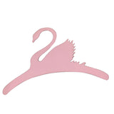 Maxbell 4x Sweet Swan Wooden Coat Clothes Hanger Baby Kids Room Nursery Decor Pink