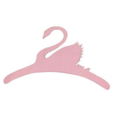 Maxbell 4x Sweet Swan Wooden Coat Clothes Hanger Baby Kids Room Nursery Decor Pink
