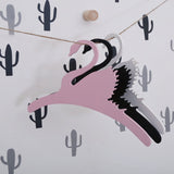 Maxbell 4x Sweet Swan Wooden Coat Clothes Hanger Baby Kids Room Nursery Decor Pink