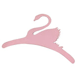 Maxbell 4x Sweet Swan Wooden Coat Clothes Hanger Baby Kids Room Nursery Decor Pink