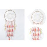 Maxbell Indian Tassel Dream Catcher Wind Chime Wall Hanging Decor Pendant  Pink