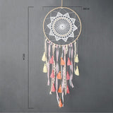 Maxbell Indian Tassel Dream Catcher Wind Chime Wall Hanging Decor Pendant  Pink