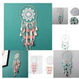 Maxbell Indian Tassel Dream Catcher Wind Chime Wall Hanging Decor Pendant  Pink