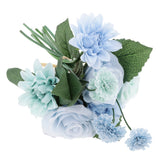 Maxbell Artificial Rose Dahlia Flower Floral Bouquet Wedding Home Garden Decor E