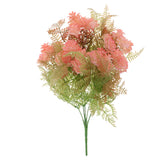 Maxbell 5 Forks Artificial Flowers Persian Rose Bouquet Wedding Floral Decor Pink
