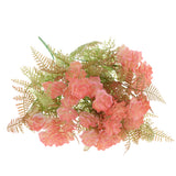 Maxbell 5 Forks Artificial Flowers Persian Rose Bouquet Wedding Floral Decor Pink