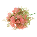 Maxbell 5 Forks Artificial Flowers Persian Rose Bouquet Wedding Floral Decor Pink