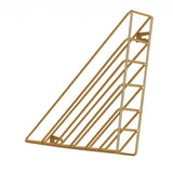 Maxbell Book Holder Metal Wire Desktop Magazine Rack Bookshelf for Office C Gold