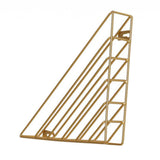 Maxbell Book Holder Metal Wire Desktop Magazine Rack Bookshelf for Office C Gold