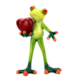 Maxbell 2x Resin 3D Craft Frog Figurine Office Desktop Decoration Collectible Gift