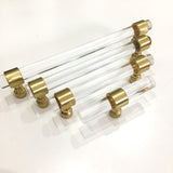 Acrylic Connecting Rod Bar for Door Handles Drawer Pull Knob  Brushed 192mm