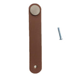 Maxbell 32x Handmade Leather Suitcase Handle Drawer Cabinet Leather Handle Pull Knob