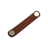 Maxbell 2x Handmade Leather Suitcase Handle Drawer Cabinet Leather Handle Pulls Knob