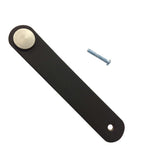 Maxbell 6x Handmade Leather Suitcase Handle Drawer Cabinet Leather Handle Pulls Knob