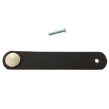 Maxbell 6x Handmade Leather Suitcase Handle Drawer Cabinet Leather Handle Pulls Knob