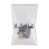 Maxbell Resin Human Skull Figurine Holiday Holloween Sculpture Decoration Craft 001