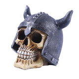 Maxbell Resin Human Skull Figurine Holiday Holloween Sculpture Decoration Craft 001
