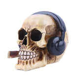 Maxbell Resin Human Skull Figurine Holiday Holloween Sculpture Decoration Craft 004