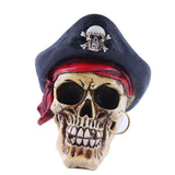 Maxbell Resin Human Skull Figurine Holiday Holloween Sculpture Decoration Craft 006