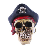 Maxbell Resin Human Skull Figurine Holiday Holloween Sculpture Decoration Craft 006