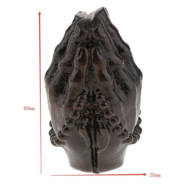 Maxbell Maxbell Wood Buddha Statue Figurine India Statue Ornament Meditation Hands