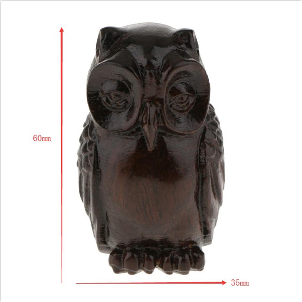 Maxbell Maxbell Wood Buddha Statue Figurine India Buddist Statue Craft Ornament Owl