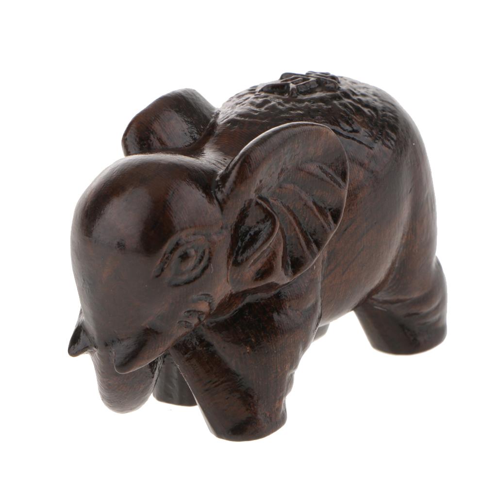 Maxbell Maxbell Wood Buddha Statue Figurine India Buddist Statue Craft Ornament Elephant