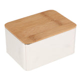 Maxbell Bamboo Lid Tea Storage Box Organizer Container Wood Tea Caddy Container F