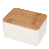 Maxbell Bamboo Lid Tea Storage Box Organizer Container Wood Tea Caddy Container F