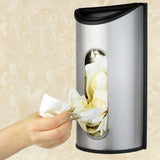 Maxbell Stainless Steel Wall Mounted Toilet Roll Holder+Grocery Bag Dispenser