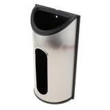 Maxbell Stainless Steel Wall Mounted Toilet Roll Holder+Grocery Bag Dispenser