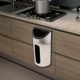 Maxbell Stainless Steel Wall Mounted Toilet Roll Holder+Grocery Bag Dispenser